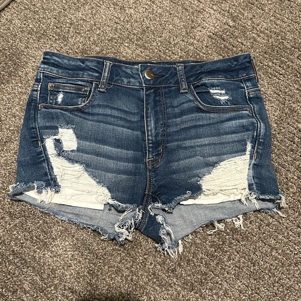 Medium Wash American Eagle Jean Shorts